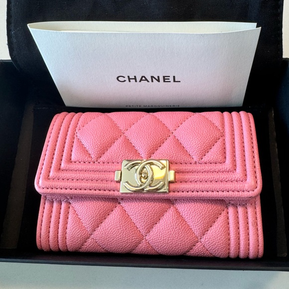 CHANEL Accessories - Chanel Boy Card Holder